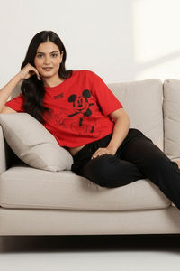 Zivame 2 Mile Fashion Knit Cotton Loungewear Set - Black Beauty — thumbnail 6